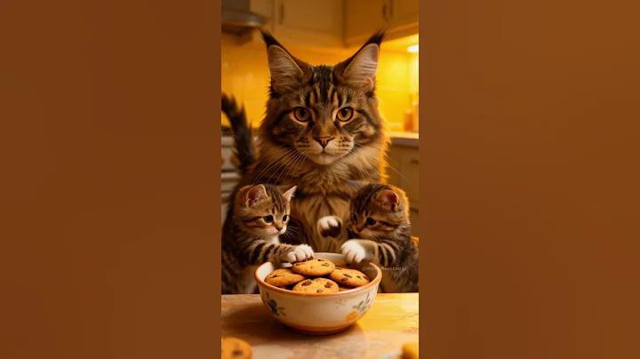 Video 11868101: tiny maine coon kitten, cute maine coon kitten, gentle maine coon, maine coon mom, spotted kitten