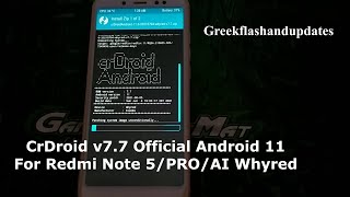CrDroid v7.7 Official Android 11 For Redmi Note 5/PRO/AI Whyred