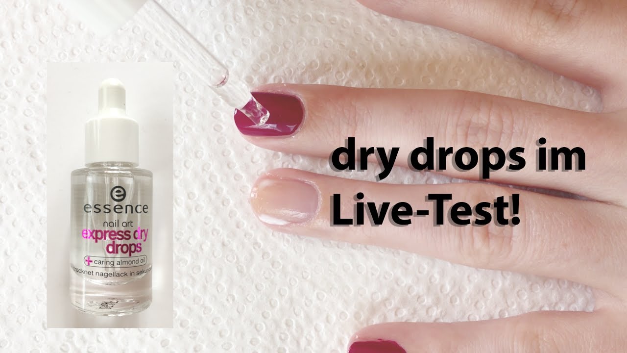 Express Dry Drops Der Ultimative Live Test Seni Nageldesign Youtube