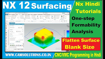 Nx 12 Surface | How to create flatten surface or blank size in Nx 12