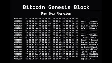Bitcoin Genesis Block