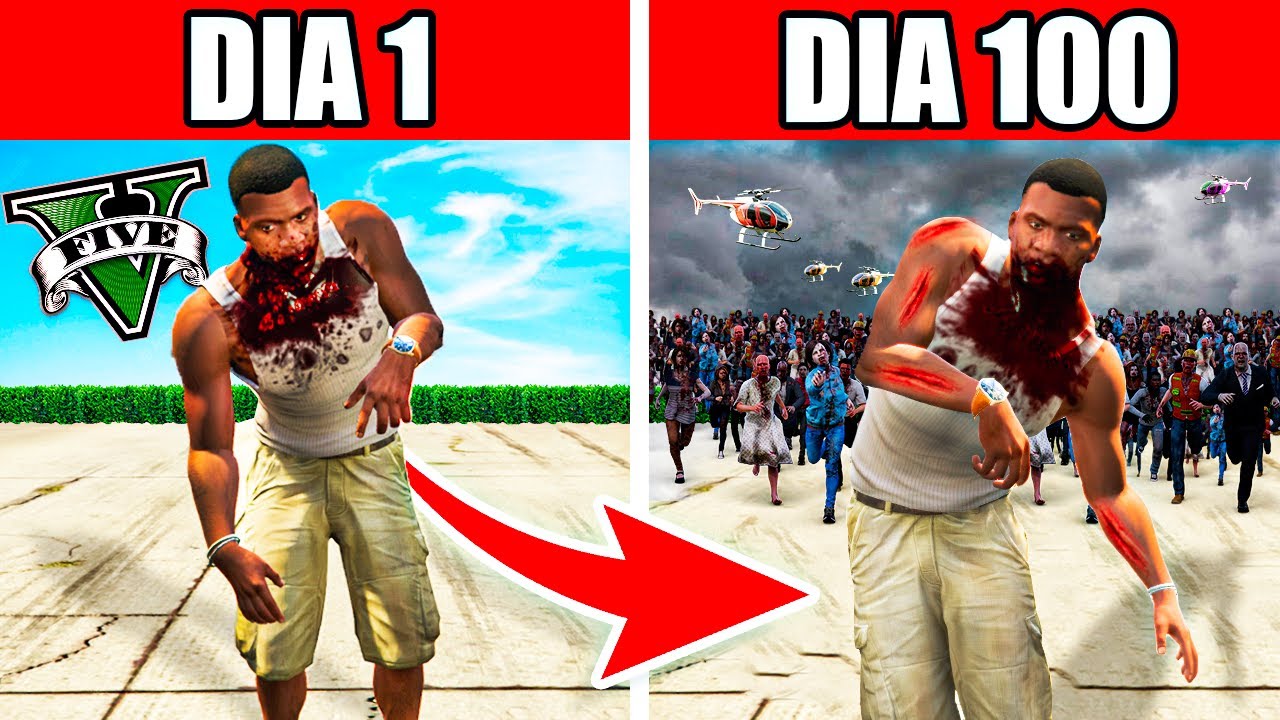 SOBREVIVÍ 100 DÍAS como ZOMBIE en GTA 5!
