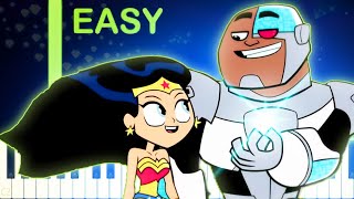 SHINING LIKE DIAMONDS | Teen Titans GO! - EASY Piano Tutorial