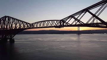 Forth Bridges At Sunset with DJI Mini 2