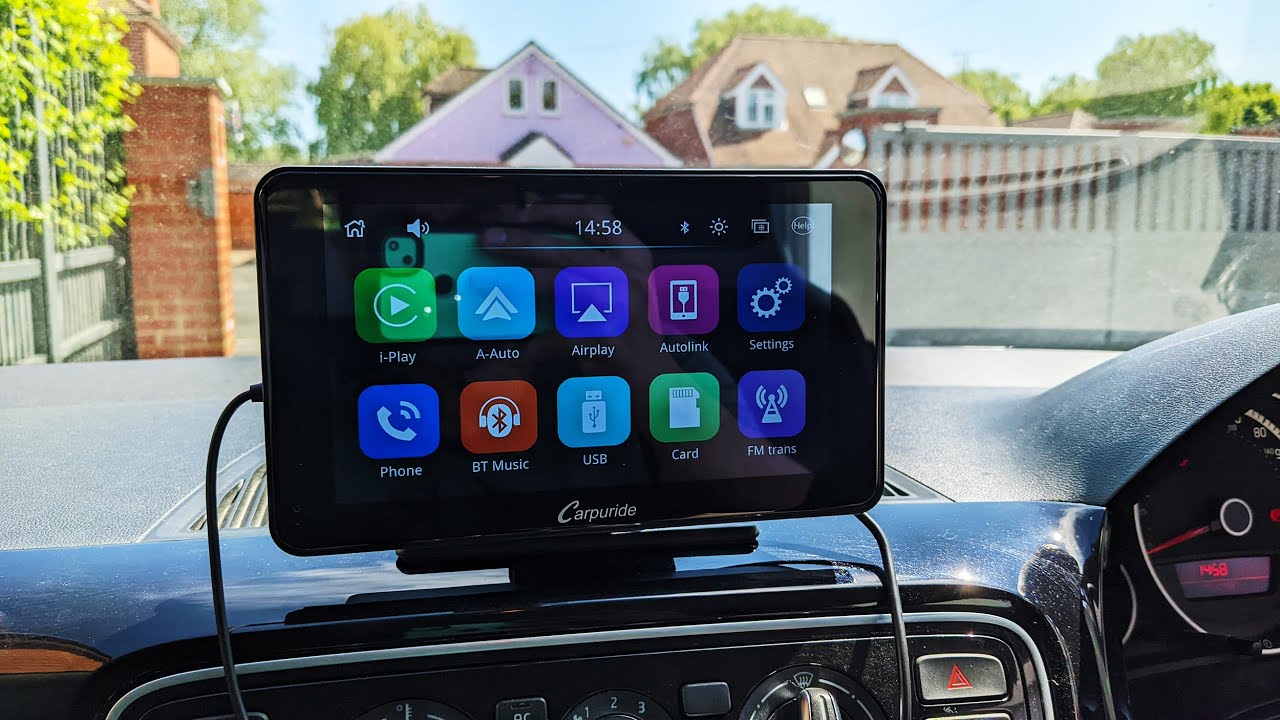  10 Inch Wireless Portable Apple Carplay Screen for Car Plug  in.4k Dash Cam with Android Auto. Portable Car Stereo. Car Play Box Dash  Mount,Driveplay Bluetooth,GPS Navigation,Radio,Airplay : Electronics