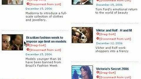Drag-Sorting Lists in Reddot CMS