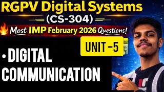 Digital Communication System: Block Diagram &amp; Working | Digital Systems CS-304 Unit-5 | RGPV