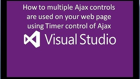 How to use Multiple Ajax Control Tool with Timer control in your web application...