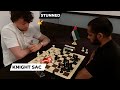 Arjun erigaisi stuns hans niemann with his knight sacrifice  alain spring chess festival blitz