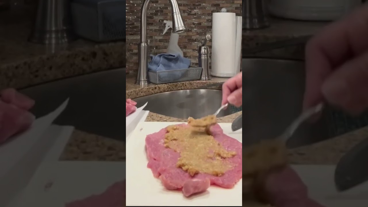 Pork tenderloin stuffed with spinach & mozzarella🤤Filetto di maiale ripieno di spinaci e mozzarella