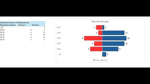 Excel - Pyramide des âges