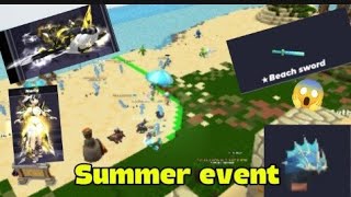 Blockman go summer event full gameplay and boss fight#blockmango#skyblock #capcut#skyblockblockmango screenshot 3