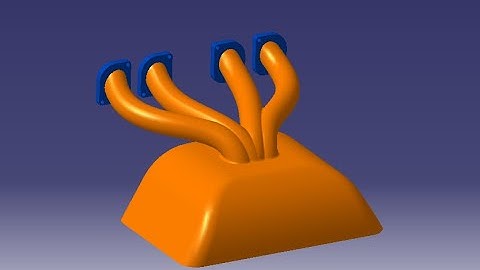 Exhaust manifold Sample in CATIA Surfacing