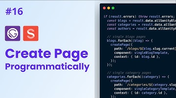 #16 - React Blog Website with Gatsby.js & Sanity.io | Create Page Programmatically