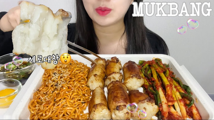 [ASMR먹방]기름 퐝퐝 통대창 세로대창(ft.선화동실비파김치.불닭볶음면)|Daechang beef intestine, Spicy food Mukbang #13