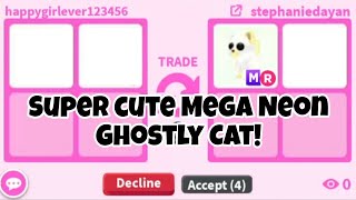 😱😃No Way! I GOT *NEW* HALLOWEEN SUPER CUTE *GHOSTLY CAT* In Adopt Me   GOT A MEGA PARROT!