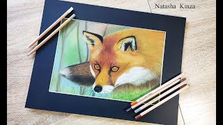 ПОДРОБНЫЙ МК по РИСОВАНИЮ РЕАЛИСТИЧНОЙ ЛИСЫ ПАСТЕЛЬЮ/lesson drawing realistic fox pastel