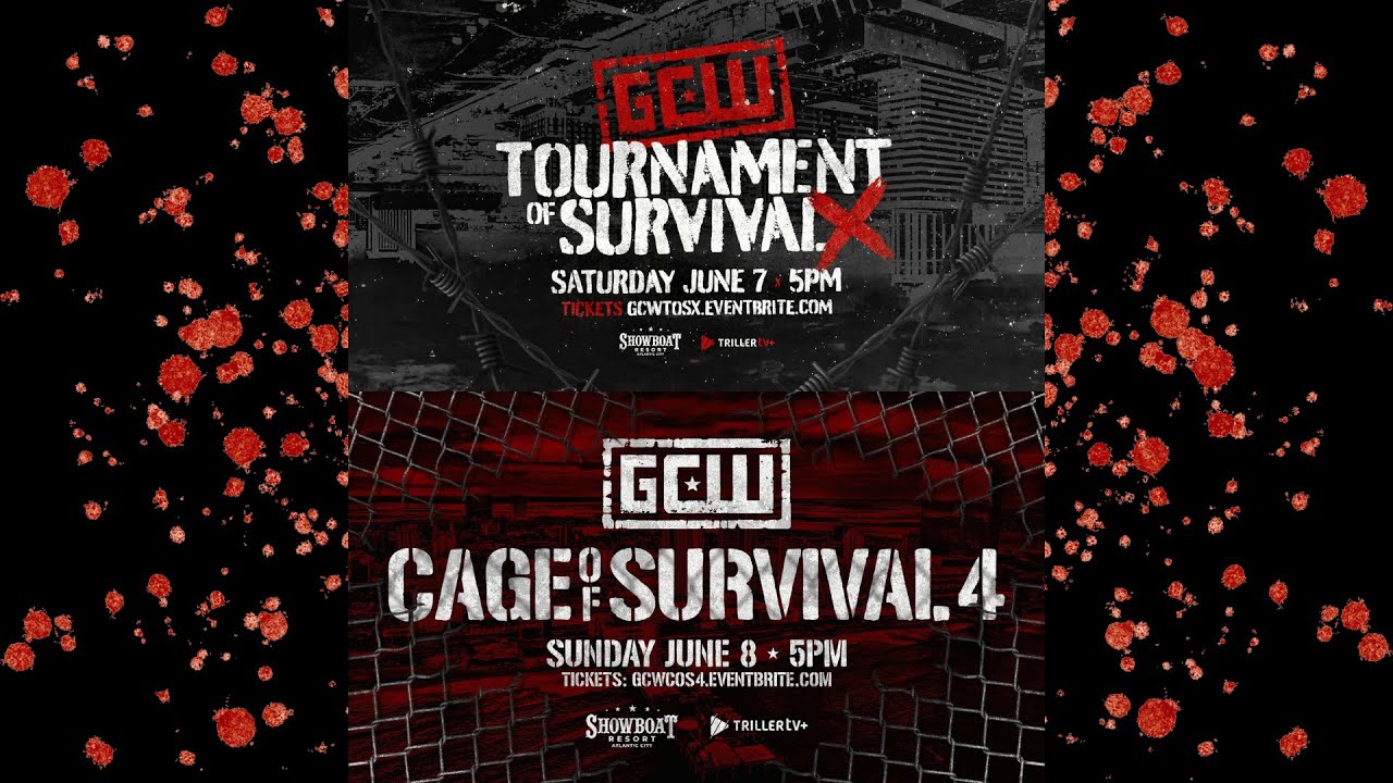 Survival Weekend: GCW TOS 10 & Cage of Survival 4 Reviews! 💀🤼‍♂️🔥 [6/12 ...