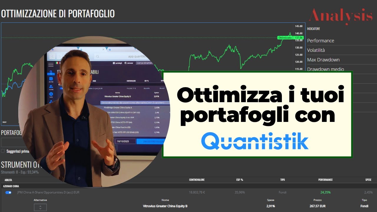 Come ottimizzare il tuo portafoglio in 1 click con Quantistik - YouTube
