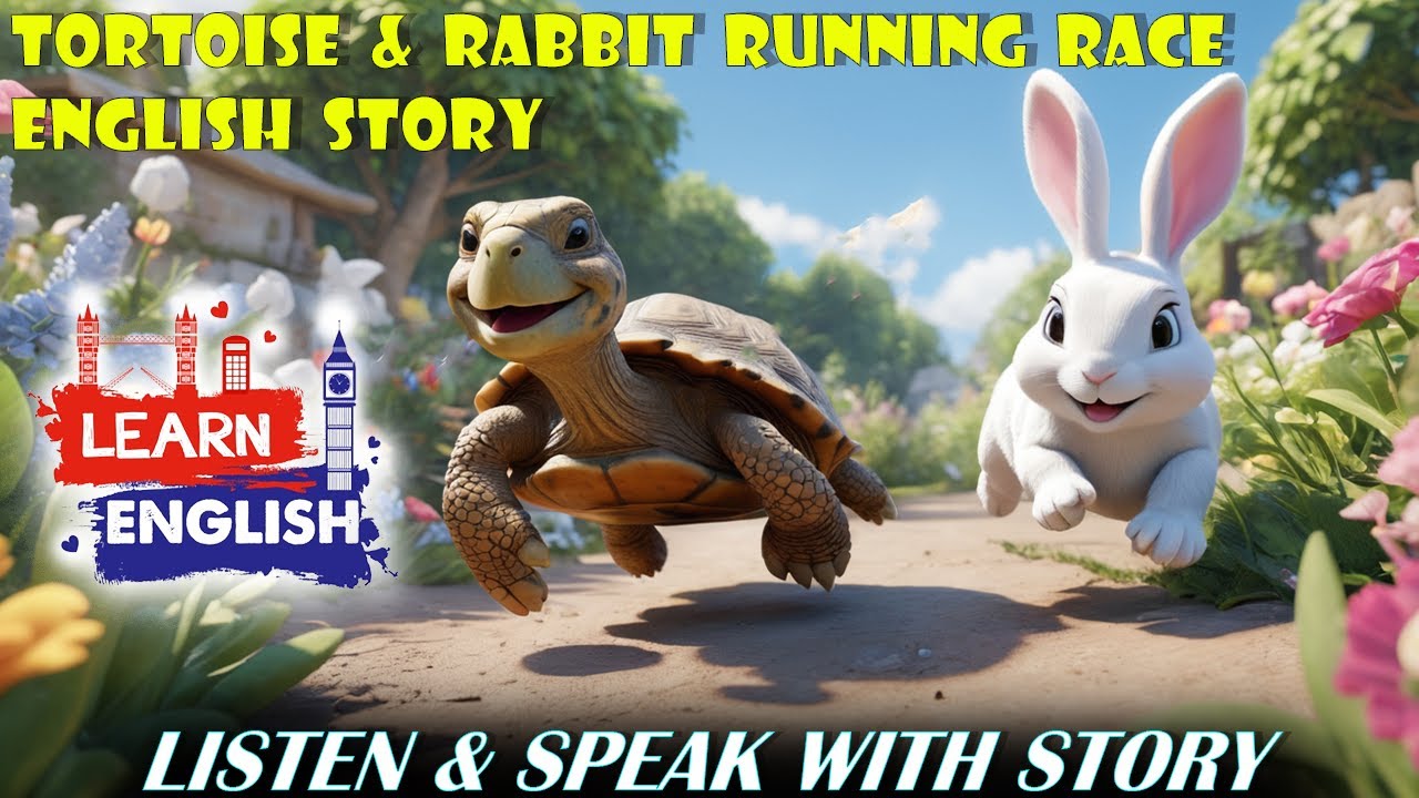 Tortoise & Rabbit Running Race | Learn English Through Stories ...