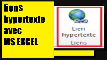 COMMENT CREER DES LIENS HYPERTEXTE AVEC MS EXCEL des exemples   (silent video)