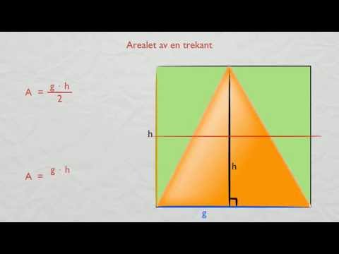 Målinger og beregninger - regne arealet av en trekant