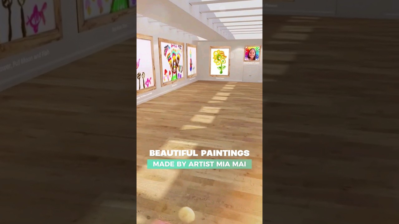 Paintings by 3-year-old artist Mia Mai soon available as NFTs on Foundation