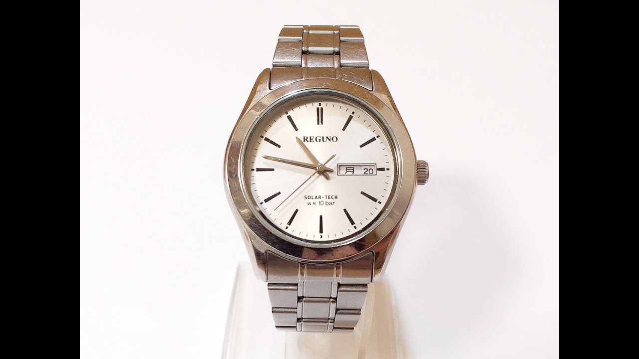 CITIZEN REGUNO SOLAR-TECH J800-S106591 Solar Watch - YouTube
