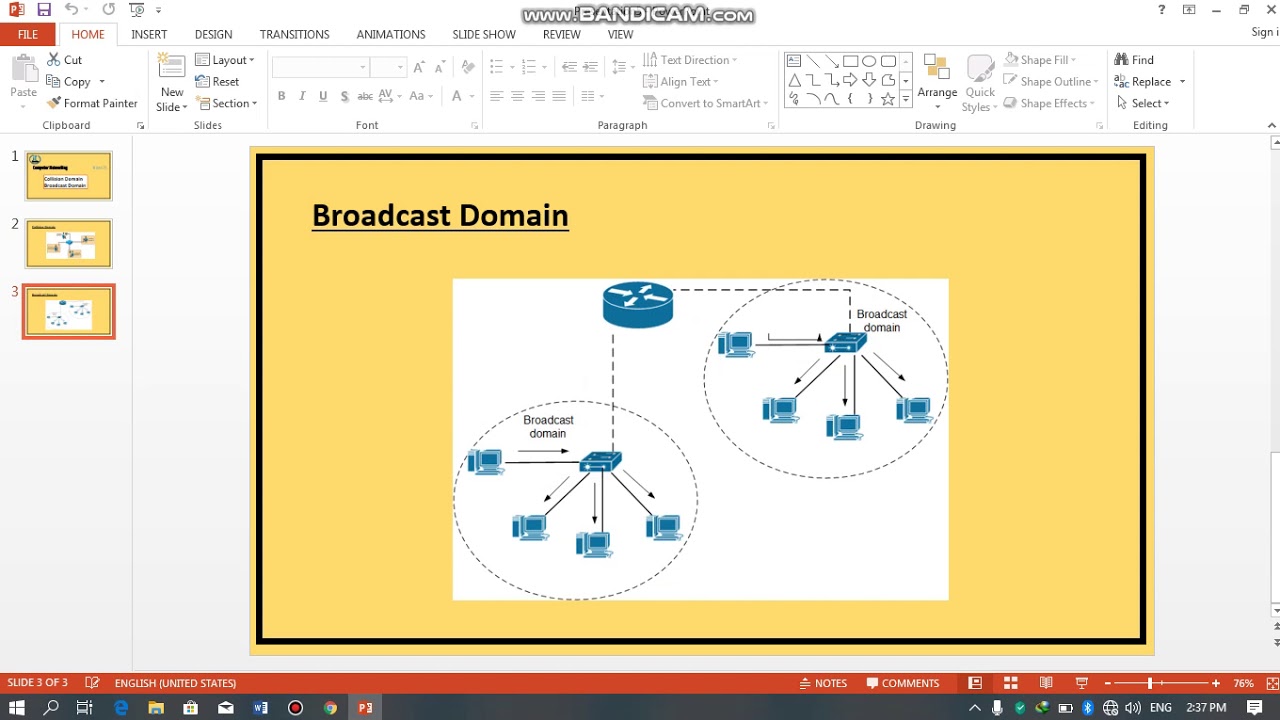 Collision Domain and broadcast domain Lesson 5 - YouTube