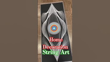 String Art Spiritual Thread Are Home Decoration/Sacred Geometry String Art DIY Tutorial #shorts#art