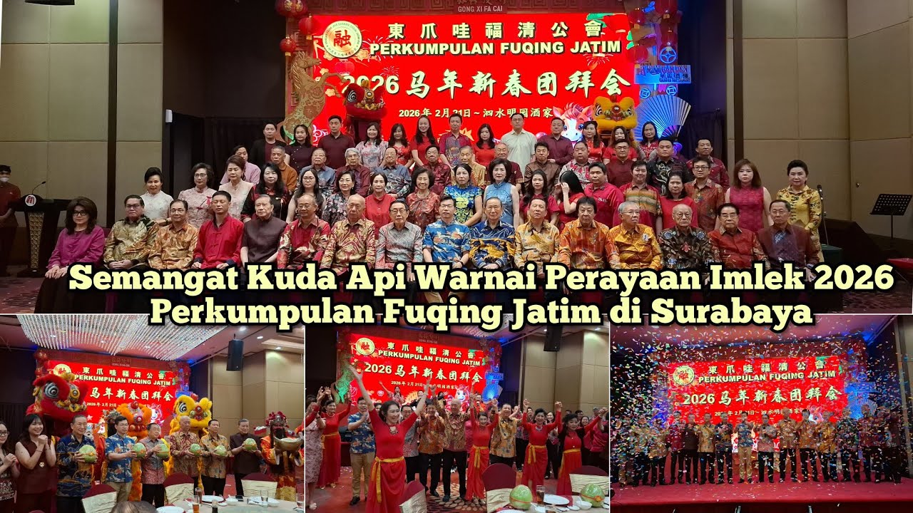 Semangat Kuda Api Warnai Perayaan Imlek 2026 Fuqing Jatim di Surabaya