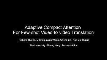 Adaptive Compact Attention For Few-shot Video-to-video Translation