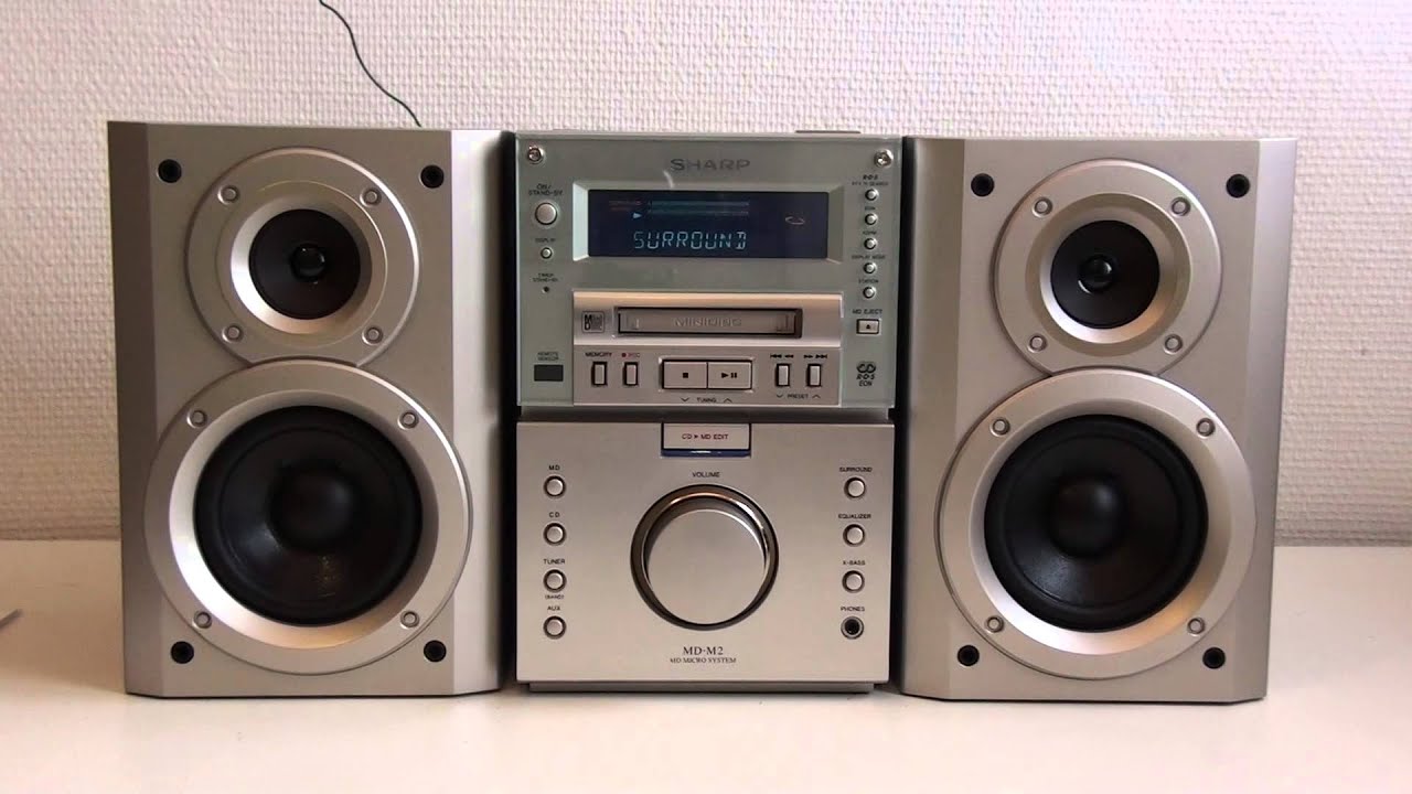 SHARP MD-M2 MD MICRO SYSTEM - YouTube