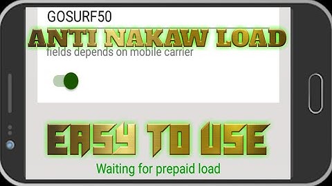 Anti Nakaw Load (RegPro)