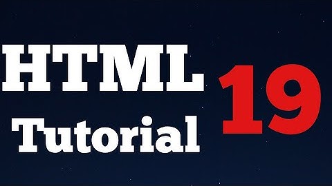 HTML tutorials for beginners -19- Attributes.