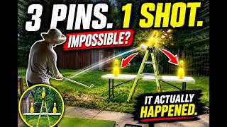 I Knocked Down 3 Pins With ONE Golf Shot