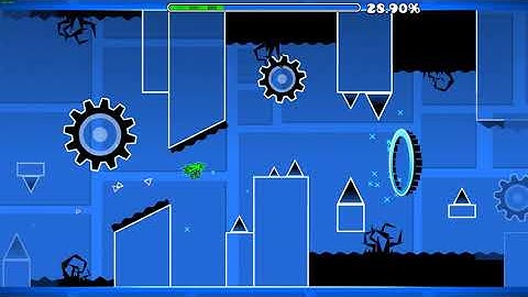 Geometry Dash [2.1] - My first good click synced layout - 45s gameplay (Medium Demon)