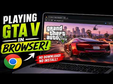 Playing GTA V in Browser 🤯 | No Download, No Install!
