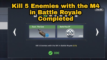 Kill 5 Enemies with the M4 in Battle Royale | Get Crafty COD Mobile