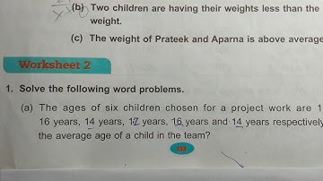 DAV Class 5 unit 10 worksheet 2 ।। Math class 5 chapter 10 worksheet 2 dav public school