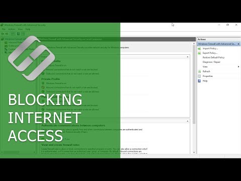 How do I block outbound connections in Windows Firewall?