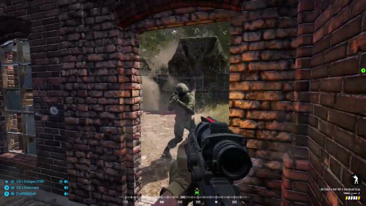 Assaulting an enemy base that's under artillery barrage - Squad