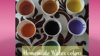 Homemade paints l Homemade watercolor paints l DIY watercolor l How to make watercolor at home l