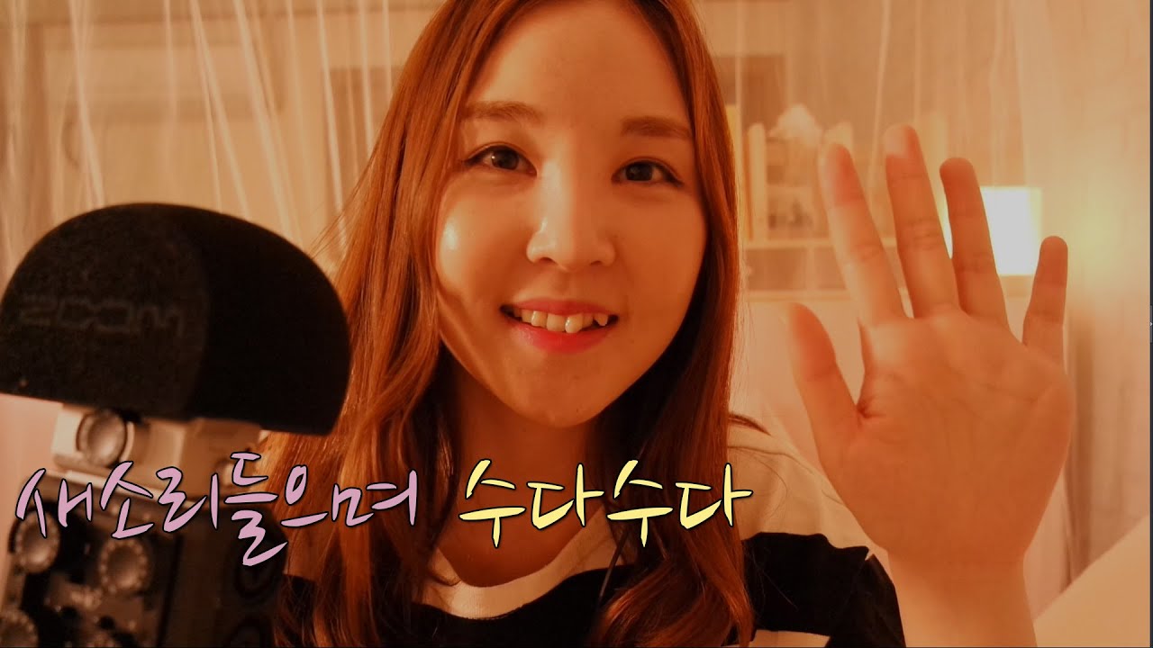 KOREAN한국어ASMR｜새소리, BGM,,, 시시콜콜 수다｜Bird, BGM, Rambling｜ZOOM H6