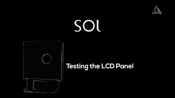 SOL 3D Printer (DGShape by Roland) - Testing the LCD Panel