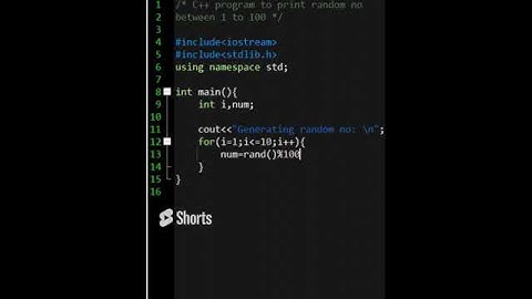 c program to generator random no  within range c++ programs #shorts #ytshorts #youtubeshorts #coding