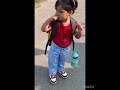 Shanvi’s first day of school . she was very excited .