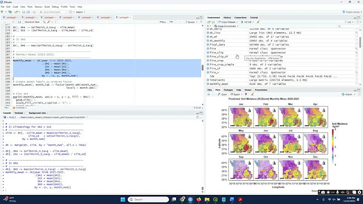 Advanced Soil Moisture Modeling in R  GLDAS NetCDF, Indices & XGBoost