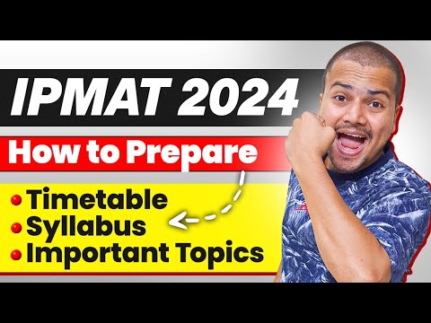 Prepare for IPMAT 2024 - The Perfect Strategy - YouTube