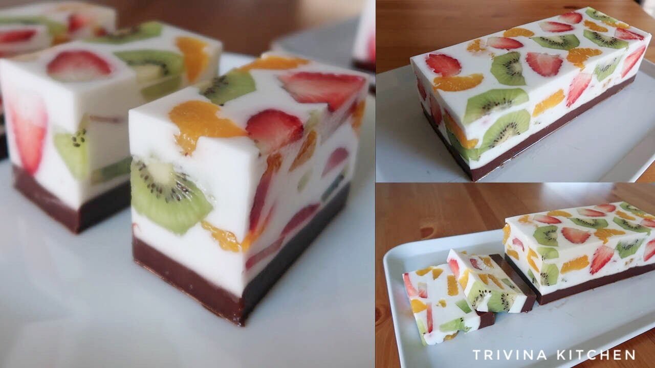 ⁣Ide Jualan Tanpa Oven, Kukusan dan Mixer! Puding Lapis Buah Santan